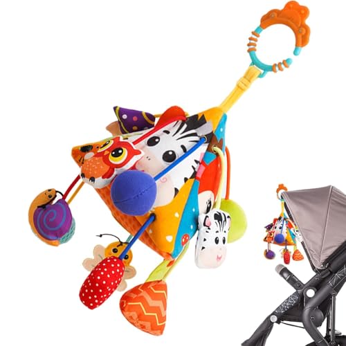 Sensorische Plüschtiere – Auto-Hängespielzeug, Baby-Rassel-Anhänger | Rassel-Beißring Kinderwagen Pädagogisches Spielzeug, abnehmbarer pädagogischer Anhänger in Sensorische Plüschtiere – Auto-Hängespielzeug, Baby-Rassel-Anhänger | Rassel-Beißring Kinderwagen Pädagogisches Spielzeug, abnehmbarer pädagogischer Anhänger in von Generic