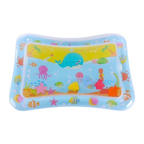 Sensorischer Wasserteppich, Wasserteppich zum Spielen und Spielen, Spielteppich mit Ozeanmotiv zur Stimulierung des Wachstums der Kinder, extra große Spielmatte für die Mitte von Generic