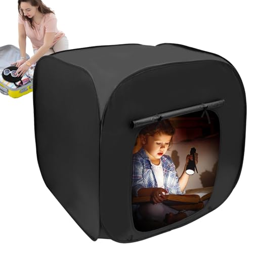Sensorisches , Sensorisches für Kinder, ruhige Ecke zum Spielen und Entspannen, starkes sensorisches Versteck, silberbeschichtet, mit aufrollbarer Blindtür von Generic