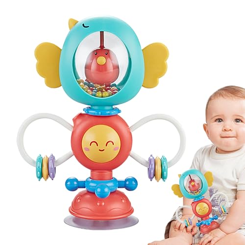 Sensorisches Badspielzeug - Pop -Tuben Zappeln, interaktiver Entwicklungsbaby Spinner Toy | Baby High Chair -Spielzeug mit Saugnapfbecher, Silikon -Stapelblöcken, Spinnenspielzeug für Pool Beach - Sensorisches Badspielzeug - Pop -Tuben Zappeln, interaktiver Entwicklungsbaby Spinner Toy | Baby High Chair -Spielzeug mit Saugnapfbecher, Silikon -Stapelblöcken, Spinnenspielzeug für Pool Beach - von Generic