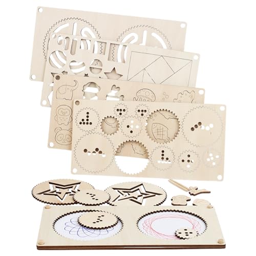 Sensorisches Holzspielzeug für Babys, Doodle Tracing Boardealisiertes Puzzle aus Naturholz mit nahtloser Verarbeitung von Generic