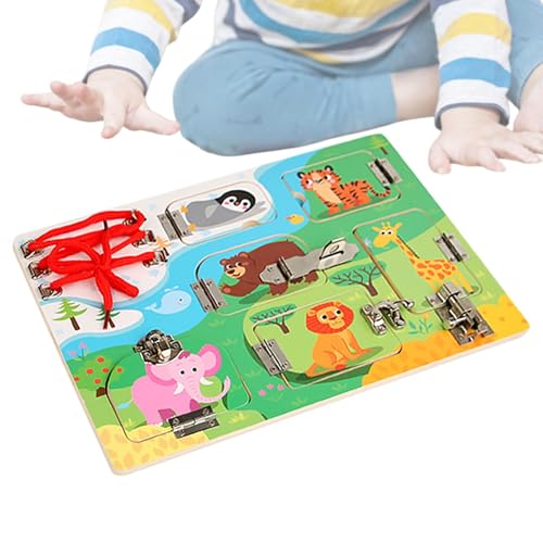 Sensorisches Reisespielzeug aus Holz | Buntes Fidget mit Tiermotiven | Tragbares sensorisches Spielzeug für Kinder und Mädchen Sensorisches Reisespielzeug aus Holz | Buntes Fidget mit Tiermotiven | Tragbares sensorisches Spielzeug für Kinder und Mädchen von Generic