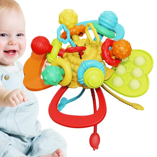 Sensorisches Spielzeug mit Kordel, Silikon Ziehspielzeug,Feinmotorikspielzeug für Feinmotorik Seilziehen | Spielzeug mit Kordelzug, lustige bunte Spielzeuge für die Svilu Sensorisches Spielzeug mit Kordel, Silikon Ziehspielzeug,Feinmotorikspielzeug für Feinmotorik Seilziehen | Spielzeug mit Kordelzug, lustige bunte Spielzeuge für die Svilu von Generic