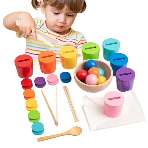 Sensorisches Spielzeug zur Farbsortierung, Ballsortierspiel, Farben lernen, um Spielzeug zu zählen – Spielzeug in Regenbogenfarben, Lern- und Lernspielzeug, Motorikspielzeug Sensorisches Spielzeug zur Farbsortierung, Ballsortierspiel, Farben lernen, um Spielzeug zu zählen – Spielzeug in Regenbogenfarben, Lern- und Lernspielzeug, Motorikspielzeug von Generic