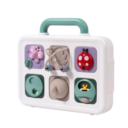 Sensorisches Tierspielzeug, sensorisches Spielzeug, 6 in 1, Lernspielzeug für interaktive sensorische Aktivität, 6 in 1 – Schiebe-Puzzle-Spielzeug, schräges Spielzeug zur Tierforschung für Mädchen und von Generic