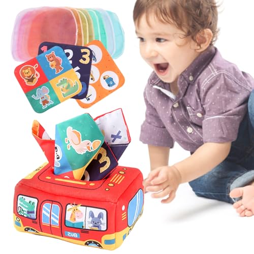 Sensorisches Tissue -Box -Spielzeug - Bildungsmontessori Spielzeug Für Babys 12-24 Monate | Entwicklungsstamm -Lernspielzeug Für Kinder Im Vorschulalter, Weiches Babygeschenk Für 1 -jährige Und Sensorisches Tissue -Box -Spielzeug - Bildungsmontessori Spielzeug Für Babys 12-24 Monate | Entwicklungsstamm -Lernspielzeug Für Kinder Im Vorschulalter, Weiches Babygeschenk Für 1 -jährige Und von Generic