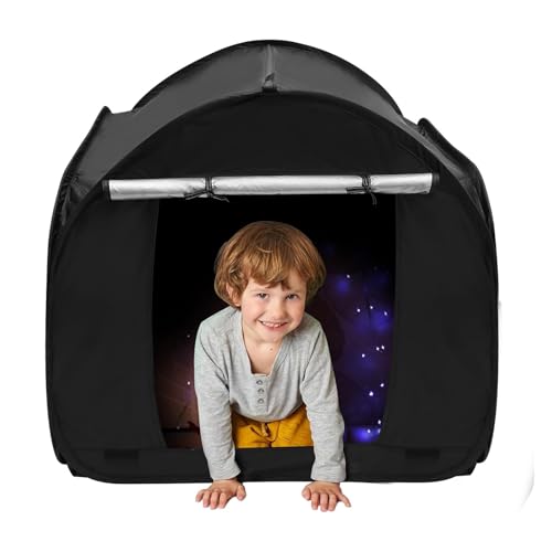Sensorisches für Kinder, ruhiges Eckzelt | Ruhige Ecke zum Spielen und Entspannen - Starkes sensorisches Versteck faltbar versilbert mit Blindtür Sensorisches für Kinder, ruhiges Eckzelt | Ruhige Ecke zum Spielen und Entspannen - Starkes sensorisches Versteck faltbar versilbert mit Blindtür von Generic