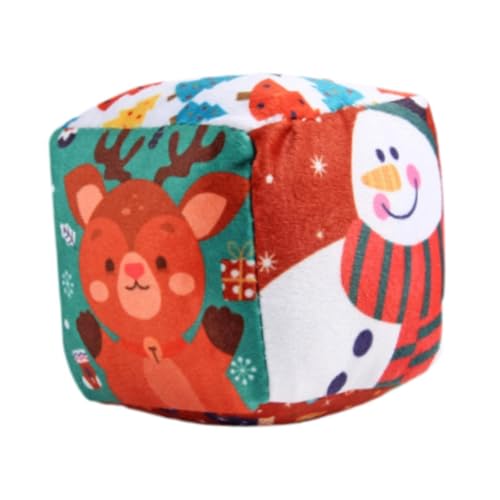 Sensory Cube Entwickeln Feinmotorik Cartoon Cognitive Leicht zu Greifen Crinkle Und Rasseln für 3M+ Kleinkindergeschenk, Weihnachten Sensory Cube Entwickeln Feinmotorik Cartoon Cognitive Leicht zu Greifen Crinkle Und Rasseln für 3M+ Kleinkindergeschenk, Weihnachten von Generic