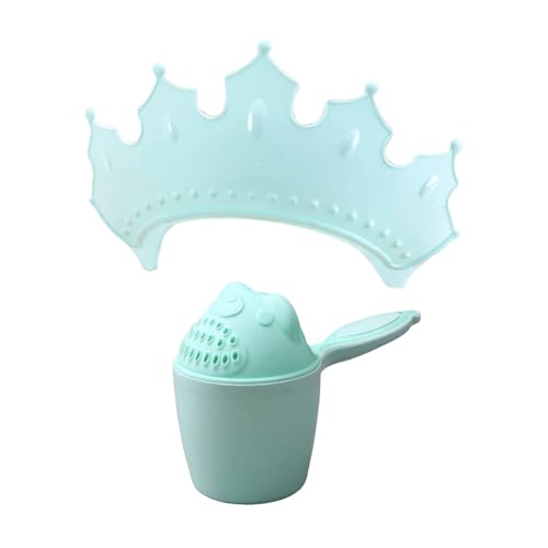 Set mit Kappe Haarwaschbecher, wasserdicht, Shampoo-Mütze für Kinder, Kleinkinder, Mädchen, Jungen, Ohren, Augen. Verstellbares Silikon-Badetuch zum Haarewaschen, Babybadewanne, (Blue, One Size) von Generic