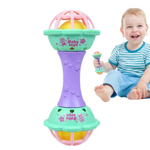Shaker-Spielzeug, Rasseln für Babys, Rasseln für Kleinkinder, buntes Shaker, Maracas für Babys, sensorisches Spielzeug, multifunktional, Rassel-Beißspielzeug, um die Entwicklung von allem zu fördern Shaker-Spielzeug, Rasseln für Babys, Rasseln für Kleinkinder, buntes Shaker, Maracas für Babys, sensorisches Spielzeug, multifunktional, Rassel-Beißspielzeug, um die Entwicklung von allem zu fördern von Generic