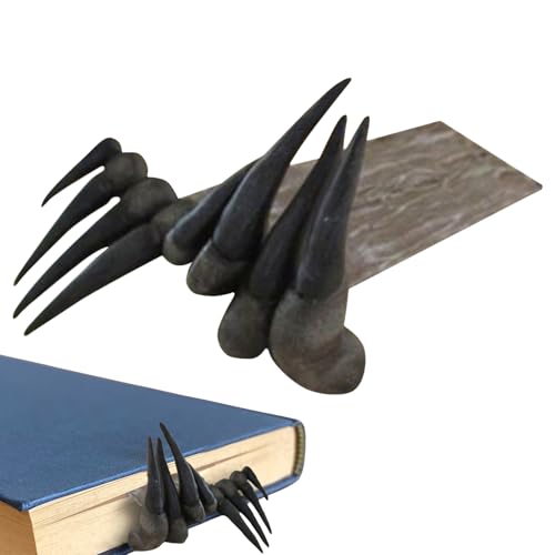 Siaget Thrillers Devil'S Hand – Marke – Hands of The Devil aus Harz, kratzt das Zeichen der Hand, geile Horror aus Harz, Halloween-Geschenk für Bücher von Generic