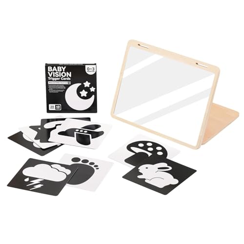 Sicherheitsspiegel, Funny Flash Cards Stand mit Karten, tragbares Zubehör für Entwicklungsspiel, pädagogische Aktivität im Vorschulalter für und Mädchen Sicherheitsspiegel, Funny Flash Cards Stand mit Karten, tragbares Zubehör für Entwicklungsspiel, pädagogische Aktivität im Vorschulalter für und Mädchen von Generic