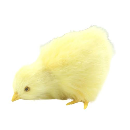 Simulation Chick Animal Doll - gemütlicher Farmfreund, kuschelige Babypird | Cartoon inspirierte Kükenfigur, Flauschige gelbe gefüllte Gefährten, besondere Ferien -Saisonalhaus -Charmegeschenke von Generic