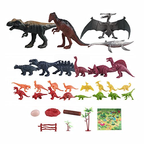 Simulation Große Dinosaurier Tiermodell Kinder Jungen Set wojonifuiliy01 (Black, One Size) von Generic