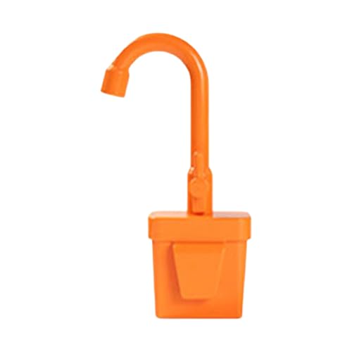 Simulationsküchenspielzeug, realistische Wasserhahnform, Spielset, Spielzeugtroghahn für Kinder, austauschbares, Wohnaccessoires, geeignet für Jungen Mädchen Tne565 (Orange, 28X9cm) von Generic