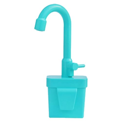 Simulationsküchenspielzeug, realistische Wasserhahnform, Spielset, Spielzeugtroghahn für Kinder, austauschbares Spielzeug, Wohnaccessoires, geeignet für Jungen und Mädchen (Sky Blue, 9.6x5.5x26.5cm) von Generic