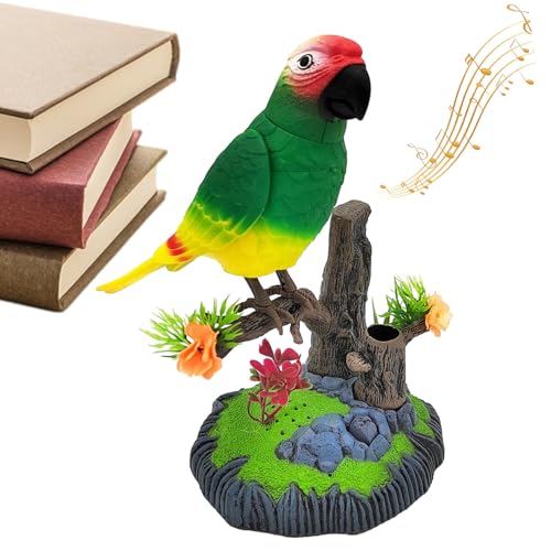 Simuliertes Chirping -Vogelspielzeug - realistischer Bewegungssensor, Electronic Sound Pet | Dekorativen sprechenden Vogel für Schreibtisch, Schlafzimmer, Erwachsene und Kinder Spaßspielzeug, von Generic