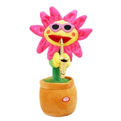 Singen Tanzender Sonnenblumen - glühend sprechend aufnehmen Saxophon Soft Plüsch | Singen tanzen Musical Lustiges Geschenk mit 200 Liedern für Kinder 18 Monate+ Singen Tanzender Sonnenblumen - glühend sprechend aufnehmen Saxophon Soft Plüsch | Singen tanzen Musical Lustiges Geschenk mit 200 Liedern für Kinder 18 Monate+ von Generic