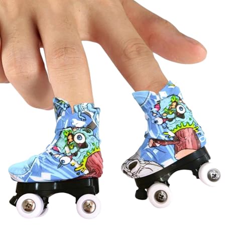 Skateboards, Fingerboard Small Finger Skateboards Toys, Skateboard Toy, Colorful Finger Skates Toys Sneakers for Kids Boys Girls, Finger Breakdance Training Props Skateboards, Fingerboard Small Finger Skateboards Toys, Skateboard Toy, Colorful Finger Skates Toys Sneakers for Kids Boys Girls, Finger Breakdance Training Props von Generic