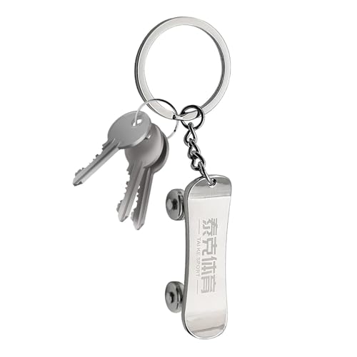 Skateboardspielzeug - Metall - -Schlüsselbund, Rucksackschlüsselkette | Key Fob Anhängerzubehör, Kleines Skateboardspielzeug, Unisex -Thema, Haltbar von Generic
