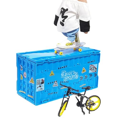 Skatepark-Kit - : Fingerboard-Skatepark-Kit | Finger-Skateboarding-Set, Fingerboard-Park-Zubehör, kleines Fingerboard-Skate-Trainingsset für Kinder ab 5 Jahren von Generic