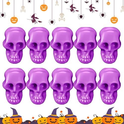 Skelettköpfe, Totenkopf, 100 Miniaturen, Halloween-Schädelköpfe, Schreibtischdekoration, Halloween-Skelettschädel, buntes Spielzeug für den Garten von Generic