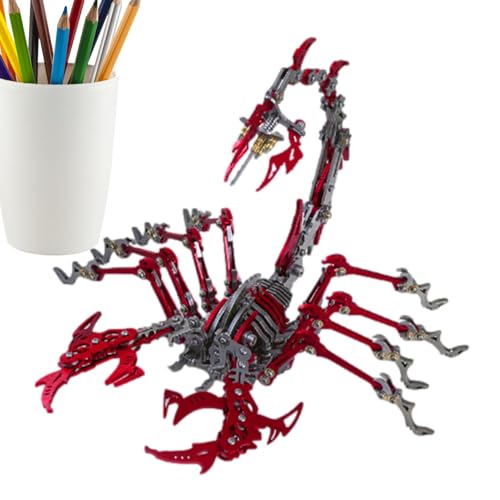 Skorpion Puzzle aus Metall - Modellbausatz Skorpion | Realistischer Skorpion zusammengebaut mit beweglichen Gelenken, Skorpion Modell Kit aus Metall für Erwachsene Skorpion Puzzle aus Metall - Modellbausatz Skorpion | Realistischer Skorpion zusammengebaut mit beweglichen Gelenken, Skorpion Modell Kit aus Metall für Erwachsene von Generic