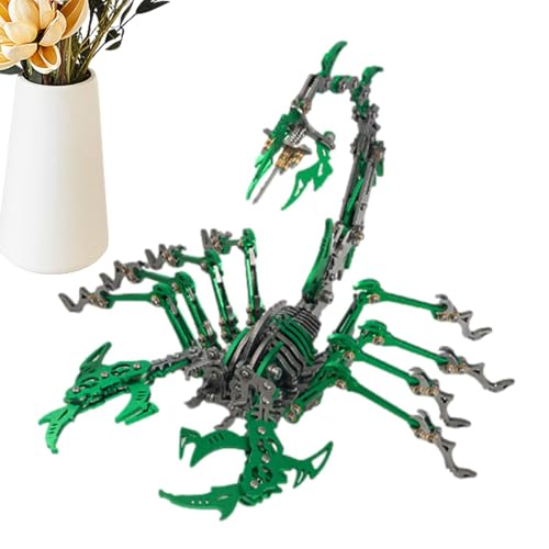 Skorpion Puzzle aus Metall - Puzzle für Erwachsene | Realistischer Skorpion zusammengebaut mit beweglichen Gelenken, Skorpion Modell Kit aus Metall für Kinder Erwachsene Skorpion Puzzle aus Metall - Puzzle für Erwachsene | Realistischer Skorpion zusammengebaut mit beweglichen Gelenken, Skorpion Modell Kit aus Metall für Kinder Erwachsene von Generic