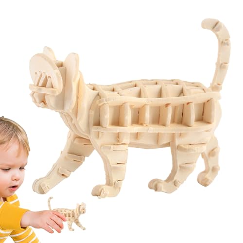 -Skulpturpuzzle, Papierpuzzle - Modellbau Puzzle der wandernden Katze,Kreatives Katzenskulpturpuzzle, interaktives Papier-Katzenkonstruktionsspielzeug Lernspielzeug für Erwachsene ab 8 Jahren -Skulpturpuzzle, Papierpuzzle - Modellbau Puzzle der wandernden Katze,Kreatives Katzenskulpturpuzzle, interaktives Papier-Katzenkonstruktionsspielzeug Lernspielzeug für Erwachsene ab 8 Jahren von Generic