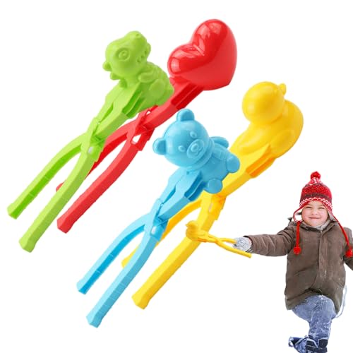 Snow Ball Maker - 4pcs Handling Schneeballform für Kinder | Snow Shaper Molds, Snow Ball Kampf Maker Werkzeug Clip, Winter Snow Play Spielzeug für Kinder und Erwachsene Snow Ball Maker - 4pcs Handling Schneeballform für Kinder | Snow Shaper Molds, Snow Ball Kampf Maker Werkzeug Clip, Winter Snow Play Spielzeug für Kinder und Erwachsene von Generic