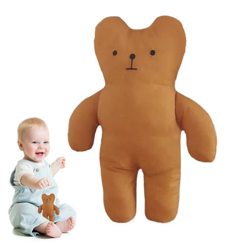 Soft-Spielzeug-Bären-Puppe - Niedliche Figur, beruhigende Begleitung | Schlafhilfe Kinderzimmerdekoration, weiches Plüschspielzeug für Wohnzimmer Schlafzimmerregal für emotionale Sicherheit und Soft-Spielzeug-Bären-Puppe - Niedliche Figur, beruhigende Begleitung | Schlafhilfe Kinderzimmerdekoration, weiches Plüschspielzeug für Wohnzimmer Schlafzimmerregal für emotionale Sicherheit und von Generic