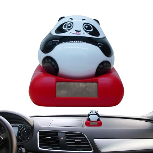 Solarbetriebene Puppe, solarbetriebenes Auto-Ornament – automatische oszillierende Tanzdekoration, farbenfroh, für Arbeitsbereich, Schlafzimmer von Generic