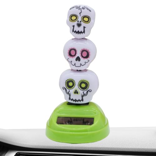Solartanz Figuren | Swinging 3 Totenkopf-Auto-Figuren | Auto-Innenzubehör, wasserdichte Außendekoration für den Hof auf der Terrasse Solartanz Figuren | Swinging 3 Totenkopf-Auto-Figuren | Auto-Innenzubehör, wasserdichte Außendekoration für den Hof auf der Terrasse von Generic