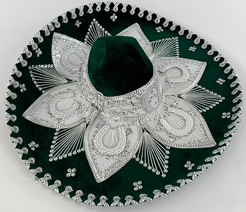 Sombrero Mariachi Hut in grün und silber Farbkombianation in "L" Größe aus Mexiko Sombrero Mariachi Hut in grün und silber Farbkombianation in "L" Größe aus Mexiko von Generic