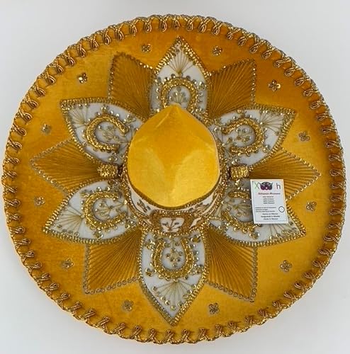 Sombrero Mariachi Hut in mango gelb und gold Farbkombianation in "S" Größe aus Mexiko Sombrero Mariachi Hut in mango gelb und gold Farbkombianation in "S" Größe aus Mexiko von Generic