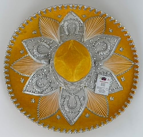Sombrero Mariachi Hut in mango gelb und silber Farbkombianation in "M" Größe aus Mexiko Sombrero Mariachi Hut in mango gelb und silber Farbkombianation in "M" Größe aus Mexiko von Generic