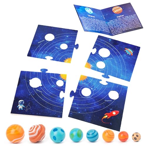 Sonnensystem Puzzle, Planet Puzzle,Raumlehrpuzzle für Kinder | Holzsonnensystem-Planeten-Puzzle für Kinder von 3-5 Jahren, Kleinkindsonnensystem -Spielzeug für Vorschulerziehung Sonnensystem Puzzle, Planet Puzzle,Raumlehrpuzzle für Kinder | Holzsonnensystem-Planeten-Puzzle für Kinder von 3-5 Jahren, Kleinkindsonnensystem -Spielzeug für Vorschulerziehung von Generic