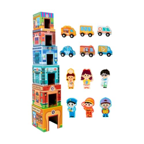 Sortier Und Stapelspielzeug für Kleinkinder, Puzzle, Spielzeug Als Geschenk für Kinder Und Jungen Sortier Und Stapelspielzeug für Kleinkinder, Puzzle, Spielzeug Als Geschenk für Kinder Und Jungen von Generic