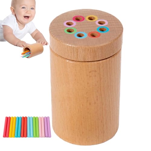 Sortierspielzeug aus Holz - Farblich abgestimmtes Sortierspielzeug, pädagogisch für Feinmotorik | Lernspiele zur sensorischen Korrespondenz zur Entwicklung der Motorik, Lernspielzeug von Generic