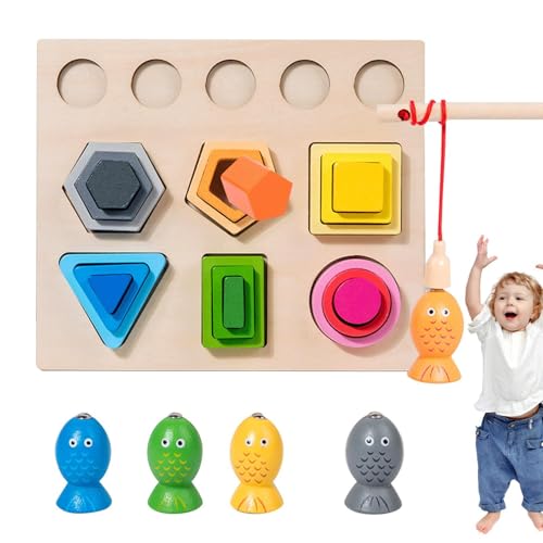 Sortierspielzeug aus Holz und Stapeln, Sortieren und Stapeln des Spielzeugs für die Kinder, geometrische Formen aus Holz, Puzzle-Lichter mit glatten Kanten für das Kindergarten Sortierspielzeug aus Holz und Stapeln, Sortieren und Stapeln des Spielzeugs für die Kinder, geometrische Formen aus Holz, Puzzle-Lichter mit glatten Kanten für das Kindergarten von Generic