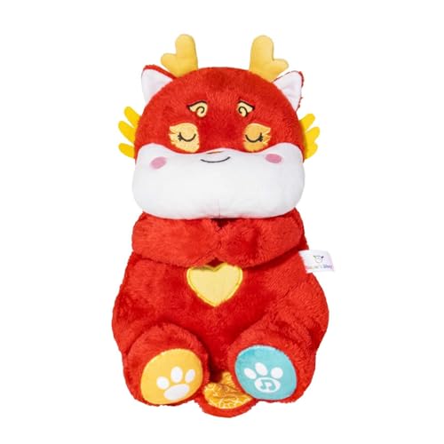 Soundmaschine mit Musik, Lichtern Atembewegungen gegen Schlaf- Angststörungen für Neugeborene ab 0 Monaten RFl341 (Red, 33x18cm) von Generic
