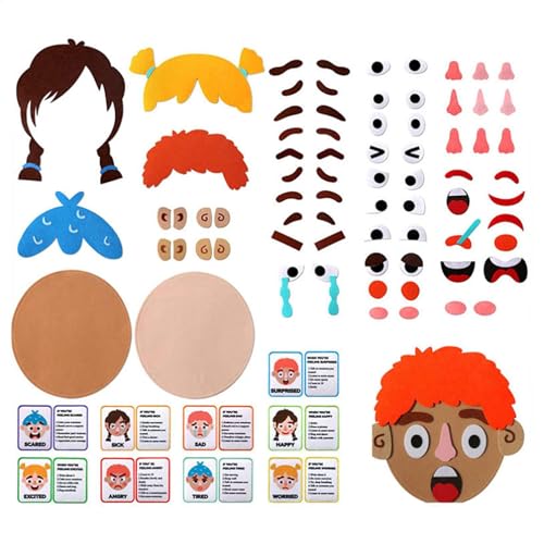 Soziales emotionales Lernspielzeug – Soziales emotionales Lernset mit Filz-Aufklebern | Interaktionsaufkleber für interaktive Multiplayer für die Schule, Soziales emotionales Lernspielzeug – Soziales emotionales Lernset mit Filz-Aufklebern | Interaktionsaufkleber für interaktive Multiplayer für die Schule, von Generic