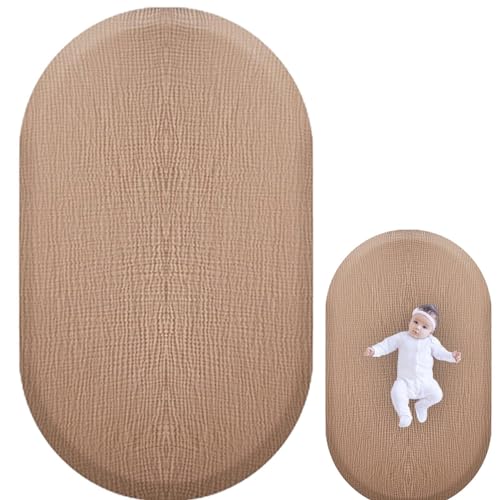 Spannbetttuch für Babybett für Jungen und Mädchen, aus Chiffon, für Standardbett, 81,3 x 42,9 x 9,9 cm, Chiffon, neutral und gemütlich, für Kinderbett-Matratze Spannbetttuch für Babybett für Jungen und Mädchen, aus Chiffon, für Standardbett, 81,3 x 42,9 x 9,9 cm, Chiffon, neutral und gemütlich, für Kinderbett-Matratze von Generic