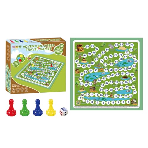 Spannendes Abenteuer-Brettspiel für alle Altersgruppen. Strategiespiel, perfekt für die Familie. Kunststoffkonstruktion, ideal für jeden Anlass. Nby91 (Green, 22x24cm) von Generic