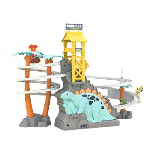 Spannendes Rollenspielzeug für Kinder, Dinosaurierbahnspiele und automatische Treppensteigerspielzeuge, Puzzlespielzeugsets fördern die Fantasie von Kindern ab 3 Jahren! HYw725 (B, One Size) von Generic