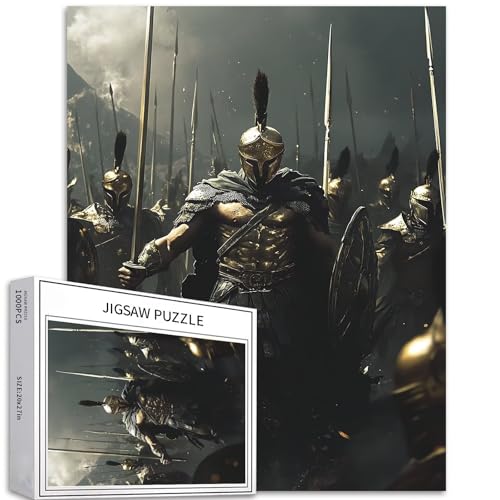 Spartanischer Führer Puzzle für Erwachsene, Armee-Kampfbildung, Kunst-Puzzle, bunt, DIY-Puzzle, Heimdekoration, Geschenke, Familienpuzzle, perfekt für Spieleabende, 50 x 70 cm, 1000 Teile Spartanischer Führer Puzzle für Erwachsene, Armee-Kampfbildung, Kunst-Puzzle, bunt, DIY-Puzzle, Heimdekoration, Geschenke, Familienpuzzle, perfekt für Spieleabende, 50 x 70 cm, 1000 Teile von Generic