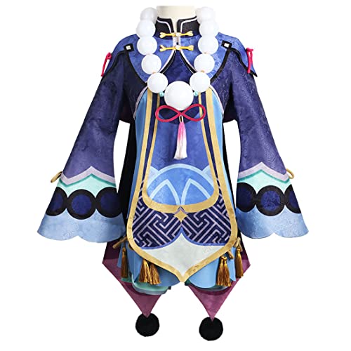 Spiel Qiqi Cosplay Kostümausrüstung Party Masquerade Uniform Cosplay Kleidung für Erwachsene,Blue-L von Generic