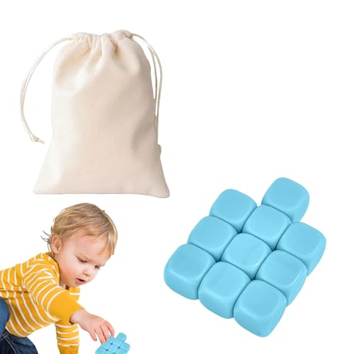 Spiel Steine Stapeln, Spiel Steine fangen | Bunte Bauspielzeug | 10x Silikon-Bausteine Stapelblock Lernspielzeug für Jungen, Mädchen Spiel Steine Stapeln, Spiel Steine fangen | Bunte Bauspielzeug | 10x Silikon-Bausteine Stapelblock Lernspielzeug für Jungen, Mädchen von Generic