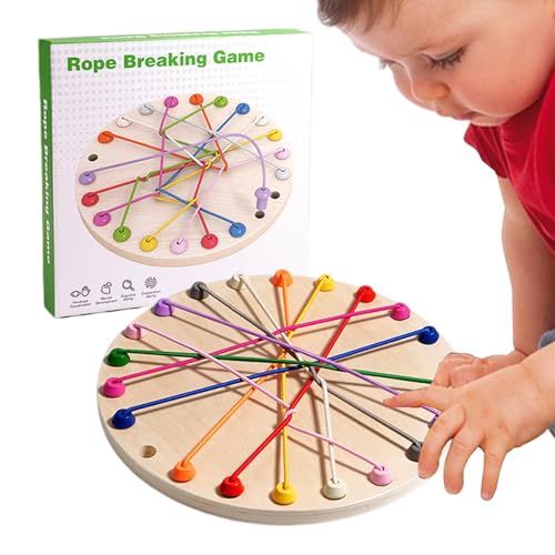 Spiel der Seil Herausforderung, Spiel Knoten Herausforderung | Eltern-Kind-Interaktion Twisted Seil Untangle Challenge - Travel Strategy Board Spiel Logisches Denken Training Spielzeug für und von Generic