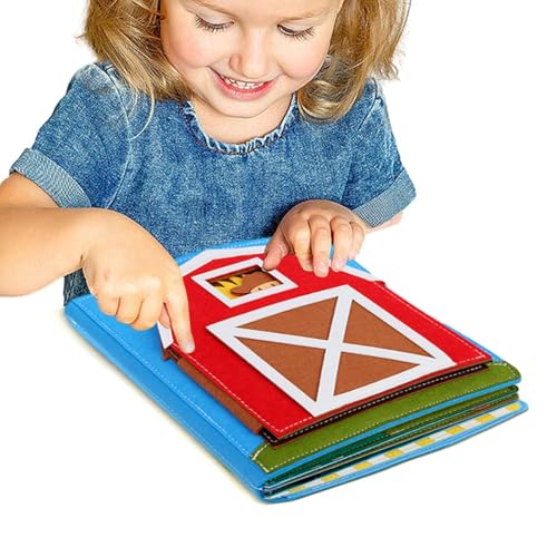 Spielbuch aus Filz, bequem und niedlich für Kinder, ideal für Kindergarten und Kindergarten, lustiges Buch für Mädchen und , frühes Lernen Spielbuch aus Filz, bequem und niedlich für Kinder, ideal für Kindergarten und Kindergarten, lustiges Buch für Mädchen und , frühes Lernen von Generic